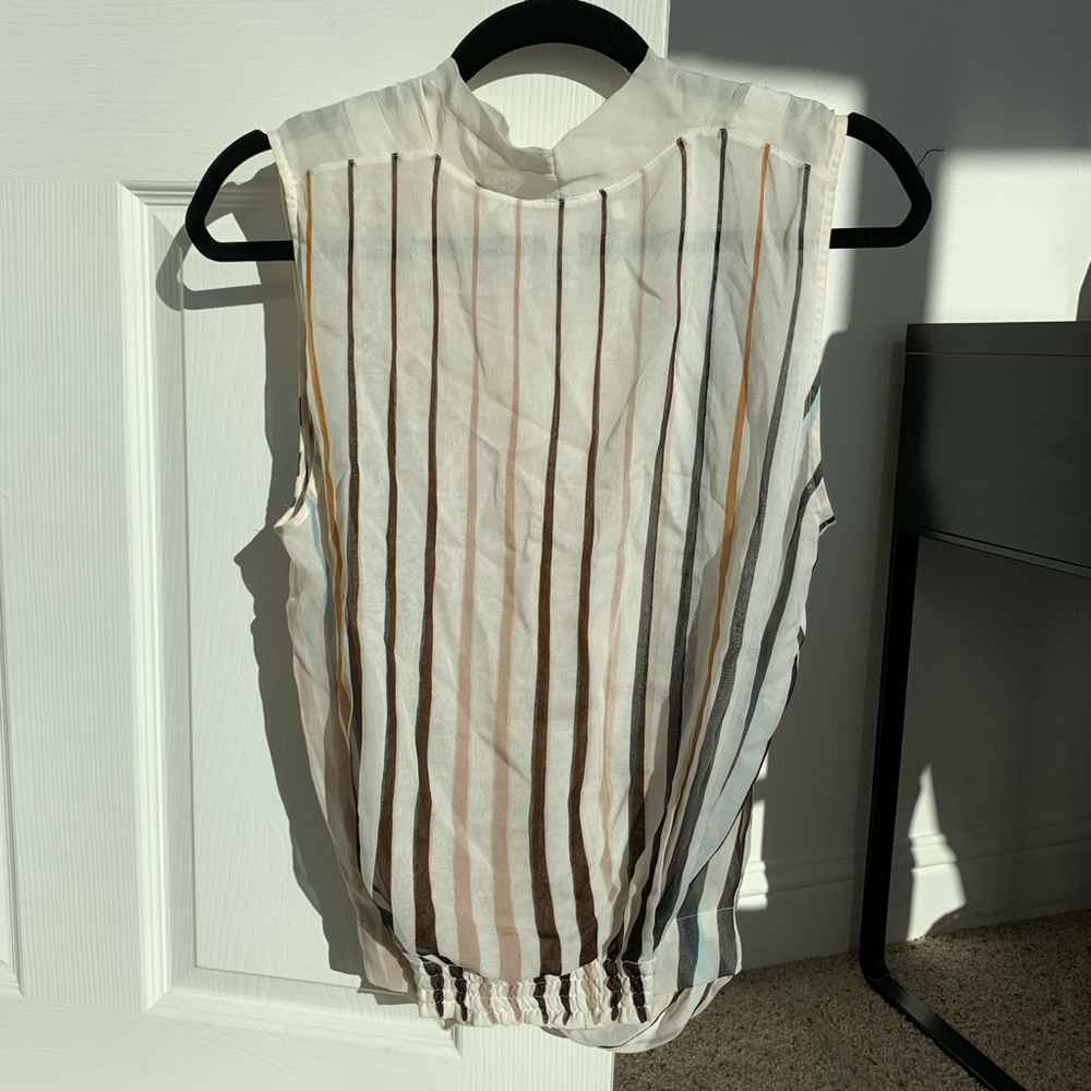 Sheer Striped Top - Picture 2 of 2